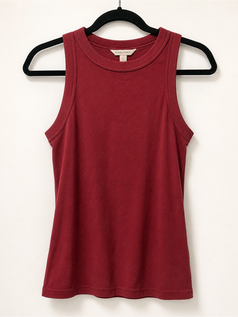 Banana Republic Ribbed Racer Tank Top
